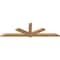Ekena Millwork Kennewick Timber Gable Bracket, Western Red Cedar, 108"W x 31 1/2"H x 3 1/2"D x 5 1/2"F, 7/12 Pitch GBW108X31X0406KEN00SWR - alternate 4
